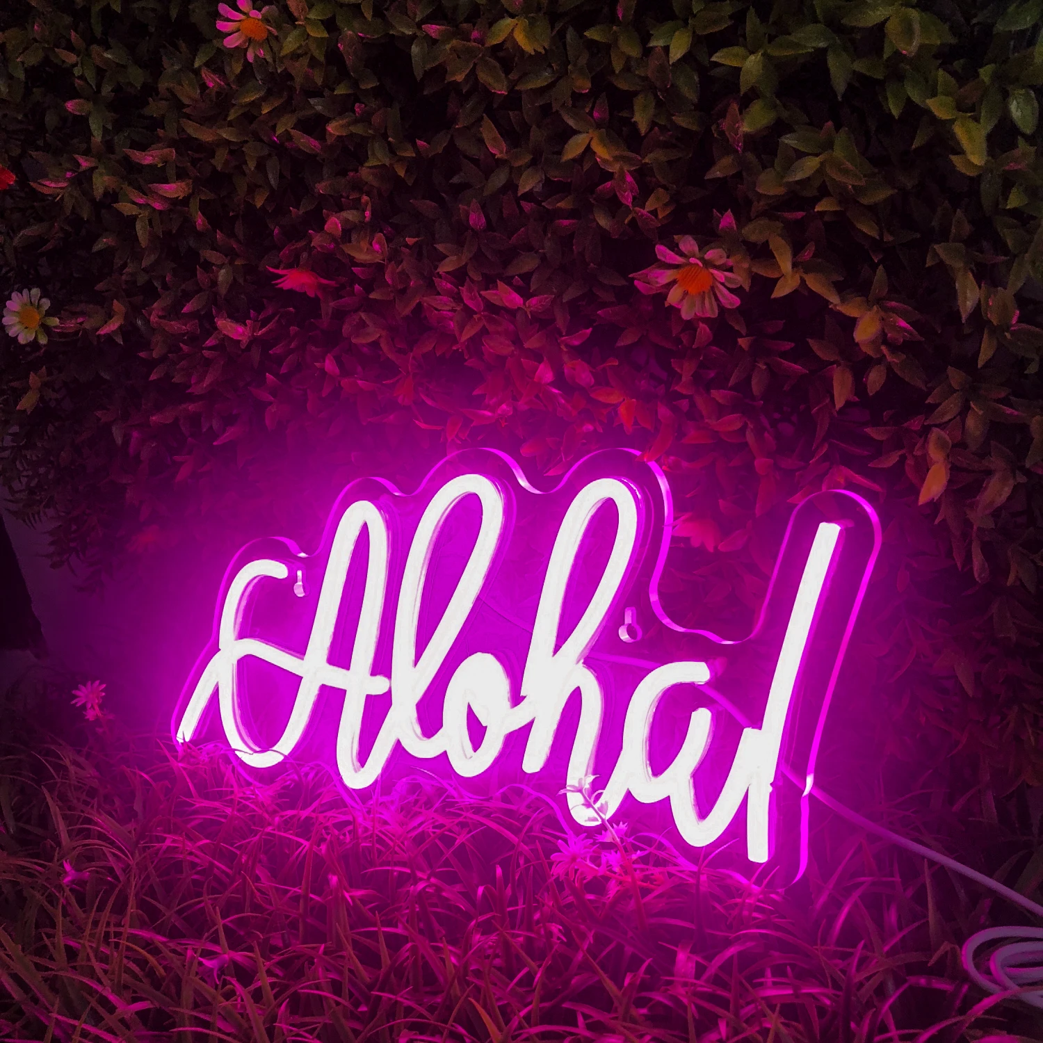 Aloha Neon LED Sign Home Decor Bedroom Living Room Office Studio Gym Restaurant Coffee Shop Hotel Mall Wall Decor Glow Neon Ligh