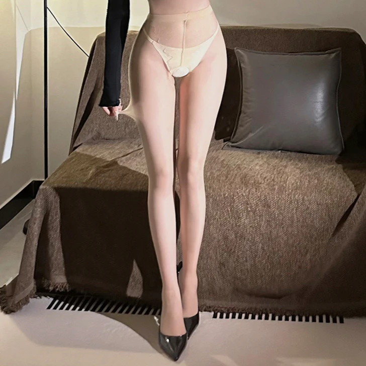 Charming Legging Newest Breathable Tights Open Crotch Pantyhose Sexy Lingerie Women Transparent Stockings Erotic Wife Underwear