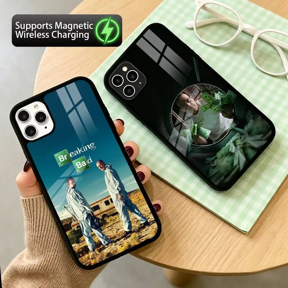

H-Heisenberg B-Breaking Bad Phone Case For iPhone17,16,15,14,13,12,11 Plus,Pro Allows magnetic wireless charging