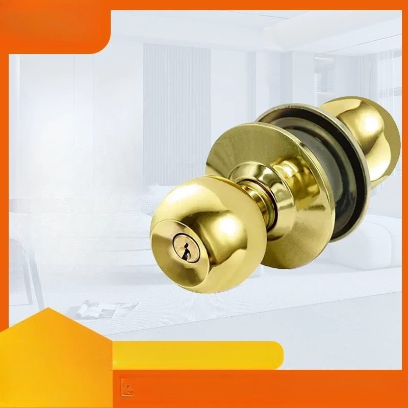 

Modern Minimalist Stainless Steel Ball Door Lock Secure Anti Theft Lock Cylinder