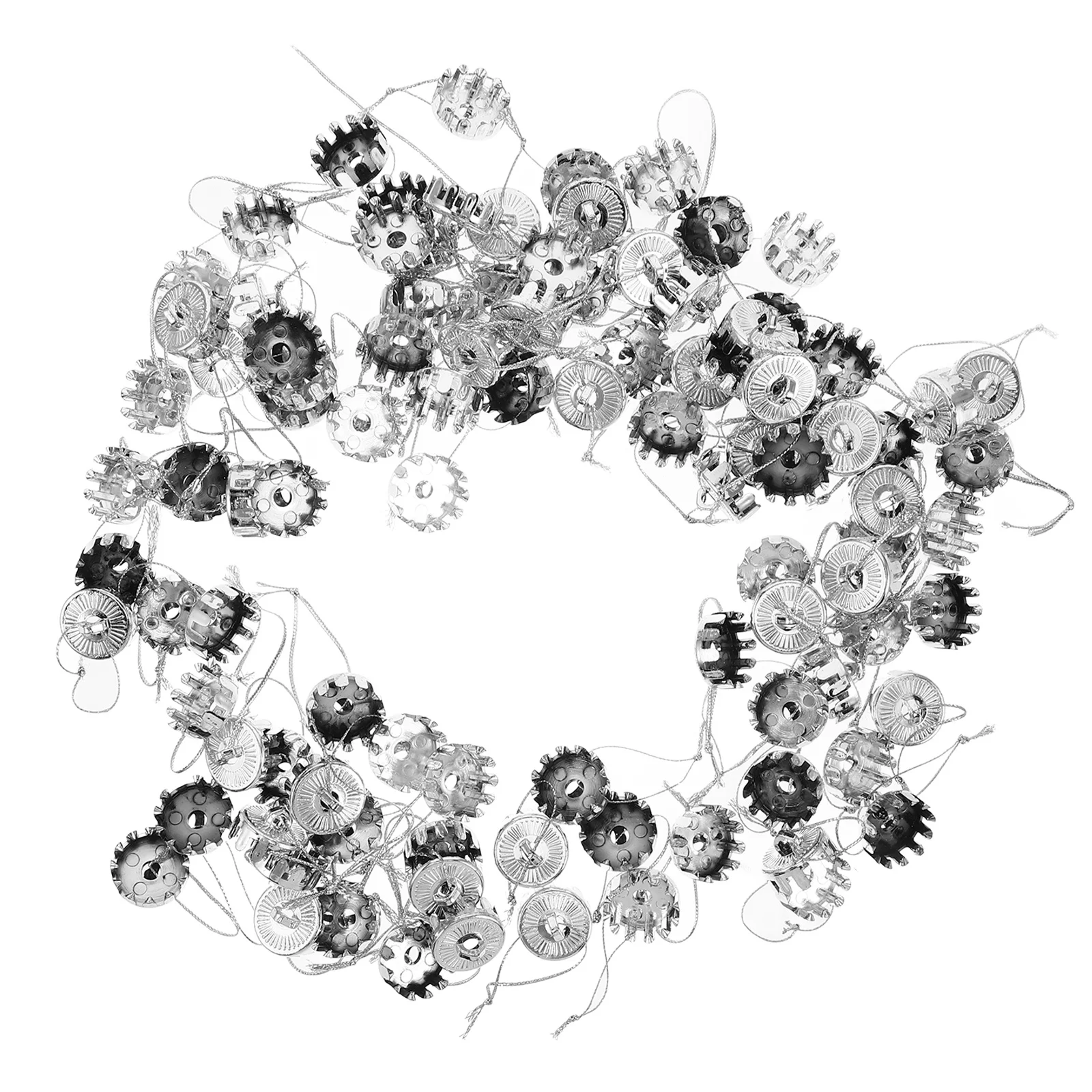 

100pcs Christmas Ball Cap Covers 2Cm Ornament Cap Holders For Xmas Tree Diy Decorations Shatterproof Holiday Ornament