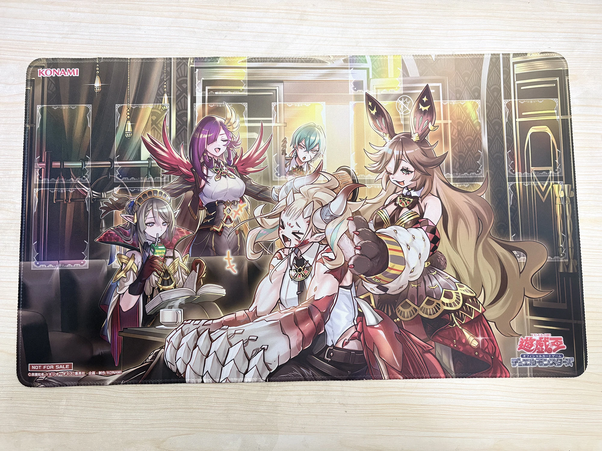 YuGiOh The Stars of Raise Moon Playmat DIY TCG CCG Raise Moon Starter Squeeze Pad Trading Card Game Mat Rubber Mousepad Free Bag