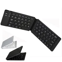 Jomaa Mini teclado plegable inalámbrico Bluetooth teclado inalámbrico Bluetooth plegable para iPad tableta teléfono inteligente clic deslizante