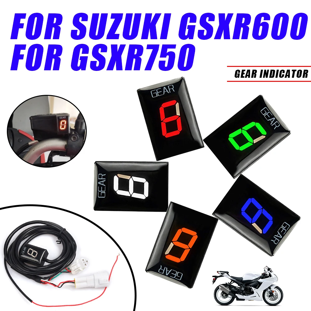 For Suzuki GSX-R600 GSX-R750 GSX-R 600 GSXR 750 GSXR600 2019 Motorcycle Accessories Gear Indicator Ecu Speed Gear Display Meter