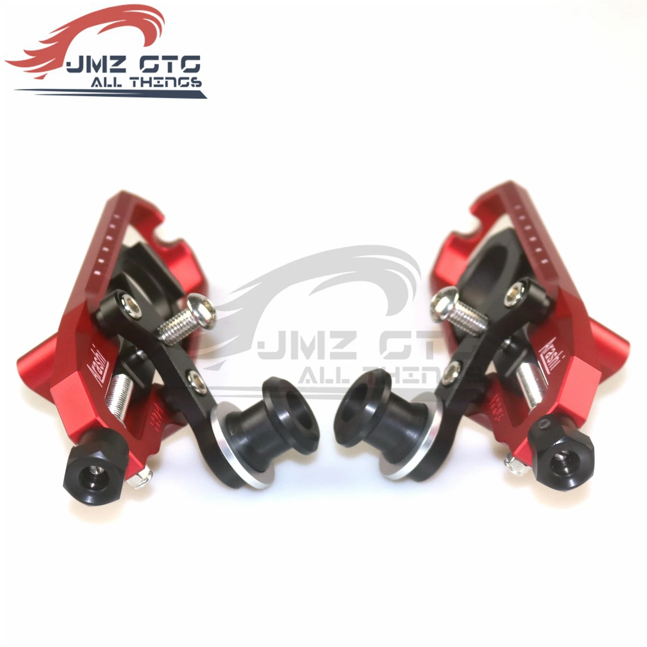 Motorcycle CNC Rear Axle Chain Adjuster Tensioners  For SUZUKI  GSXR1000 2005 2006 2007 2008