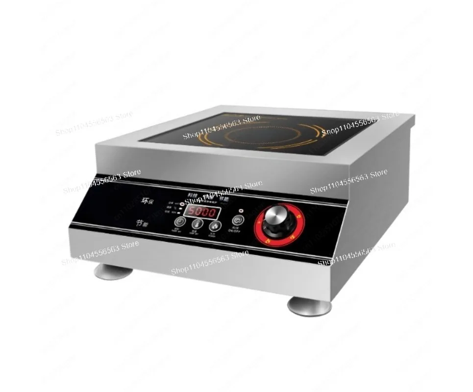 5000W Commercial Induction Cooker Flat Concave Commercial Canteen Restaurant Stir-Frying Stove Soup Stove