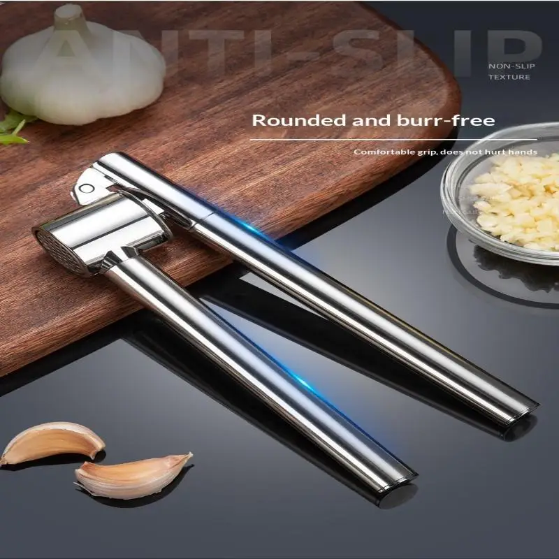 Garlic Press, Premium Rust Proof Kitchen Garlic Mincer Crusher Squeezer With Ergonomic Handle, Ginger Crusher With Good Grip