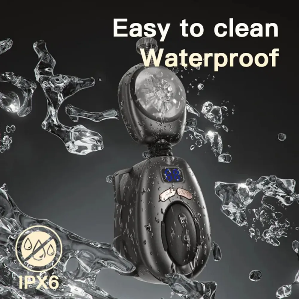 يمكن ارتداؤها التلقائي ذكر معدات الاستمتاع واللعب الجنسي التوجه الدورية الأيدي الحرة جيب كس آلة الجنس