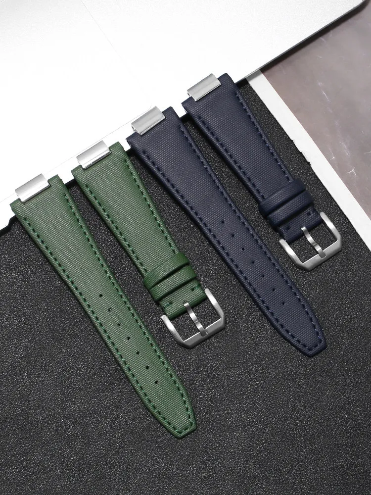 Suitable for IWC Engineer IW328901 328902 328903 Series Leather Nylon Pattern Watch Strap