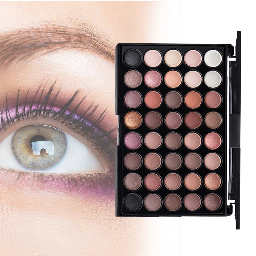 Lidschatten-Palette, hochpigmentiertes, mattschimmerndes Make-up für tägliche rauchige Augen, Lidschatten-Palette mit langem Finish