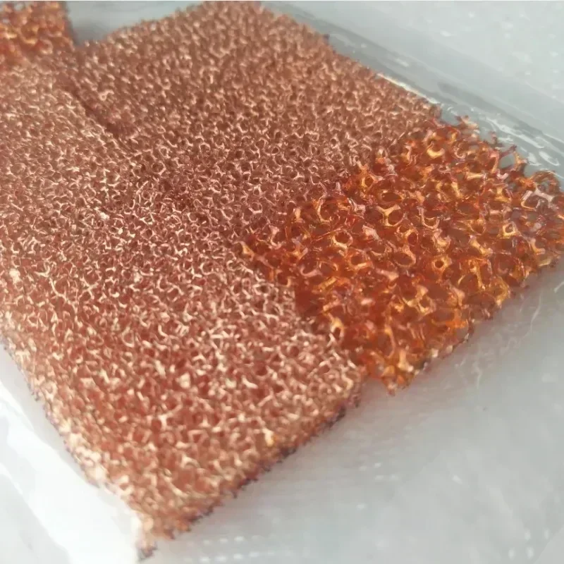 80um-25mm thickness 20-130PPI copper foam board metal foam scientific research experimental material