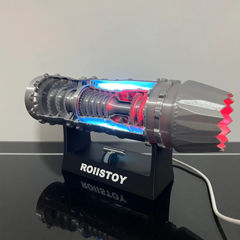 Model myśliwca z silnikiem turbinowym J-35A/J-35, model silnika odrzutowego PLA Hardcore, zabawka do druku 3D na biurko