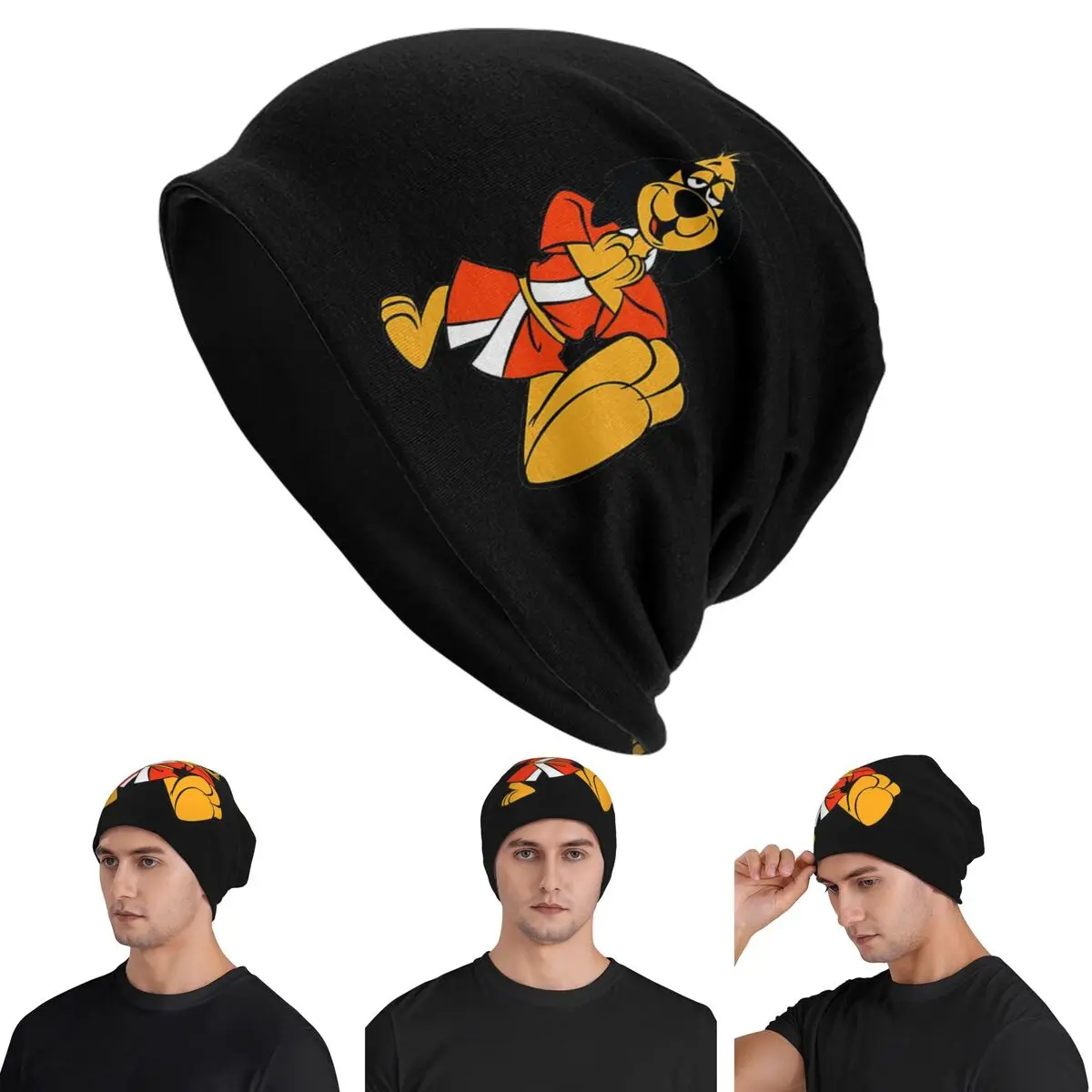 

Детективные шапки Kung Fu Master Hong Kong Phooey Skullies, теплая осенне-зимняя уличная шапка, вязаные шапки для унисекс