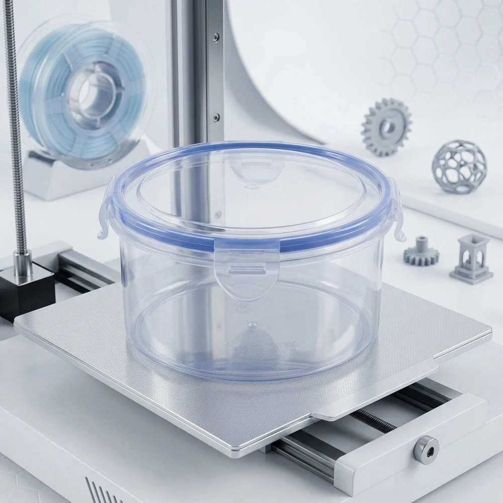 Plastic Sealed Drying Box For Moisture Proof Storage Container For 3D Printing Filament Spool Organization And Preservation Tool