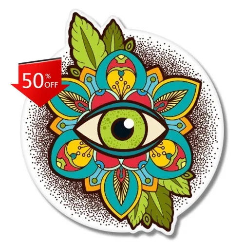 

Magical Eye Phone Aesthetic Truck Camper Van Window Laptop Waterproof Vinyl Decal Gift Cute Retro