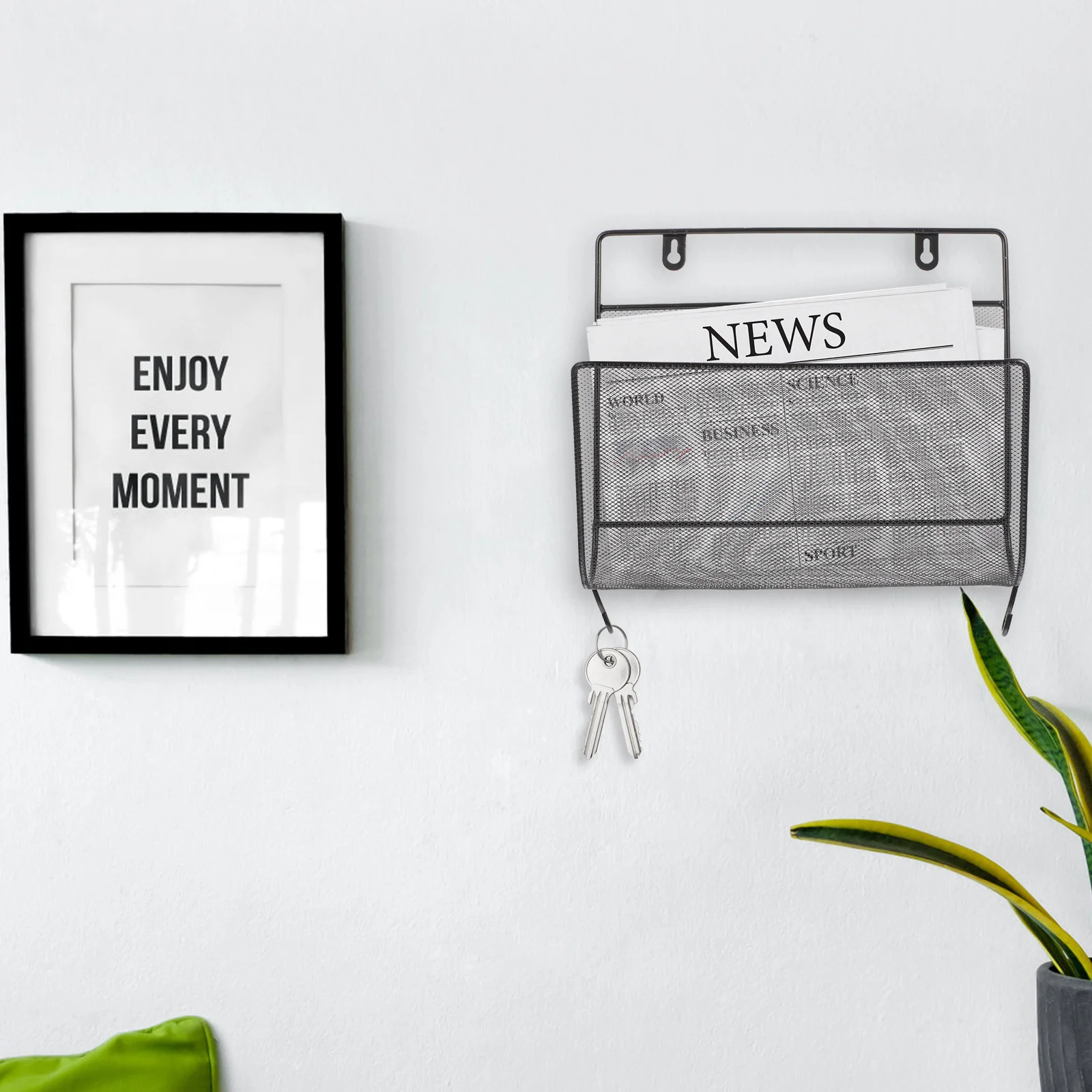 

Book Shelf Iron Mounted Storage Rack For Home Office Bathroom Hanging Shelf Floating Bookshelf Wall Magazine Holder Wall File