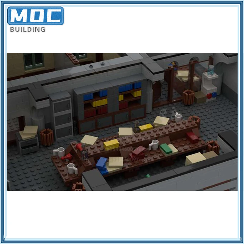 Moc บล็อกตัวต่อ rp.d. โมเดลโครงการแบบโมดูลาร์แสดงอิฐสถาปัตยกรรมขนาดใหญ่ชุดเกมตัวต่อของเล่นของขวัญแบบทำมือ