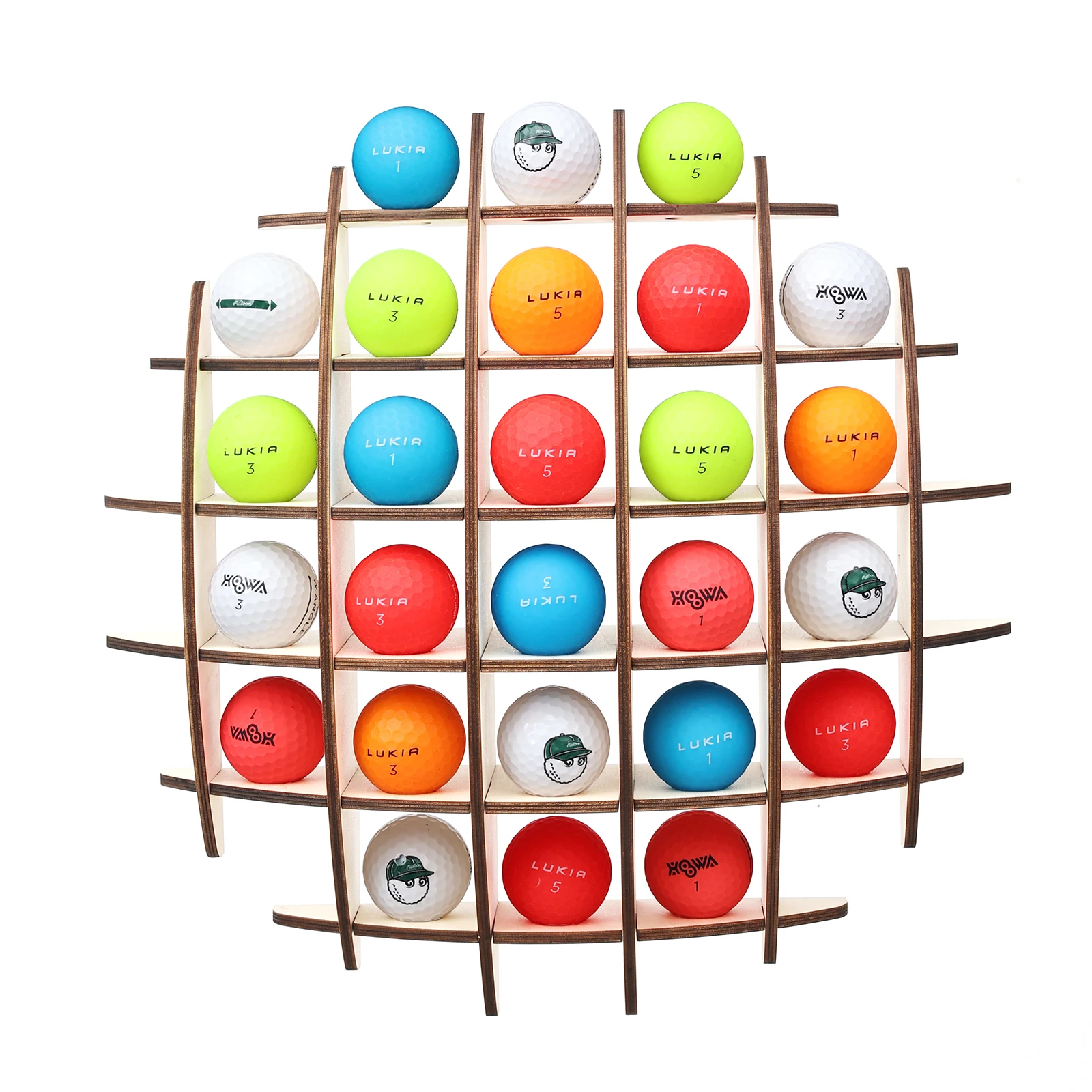 Golf Rack Display Rack Hole in One Commemorative Ball Collection 26 Ball Display Cabinet Home Decoration Wall Mounted