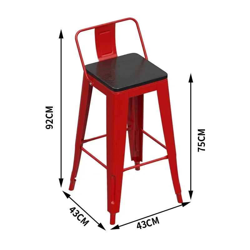 Solid wood bar bar milk tea shop and chair combination cafe creative high table wrought iron bar long table