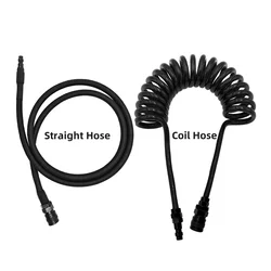 HPA SLP FLEX Air Hose Remote Straight Coil Line with (US) Foster Quick Disconnect Coupler Low Pressure 130PSI/200PSI