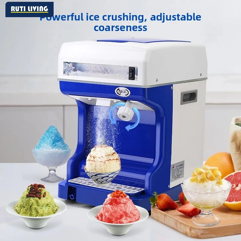 Automatic Electric Ice Crusher Commercial Ice Maker Snow Cone Chopper Flake Maker Ice Machine
