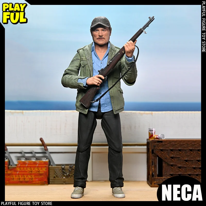 

Новая в наличии Originai Neca 50th Jaws Sam Quint Аниме Фигурка Neca 03336 Shark Hunter Sam Quint Фигурка Пользовательские игрушки в подарок