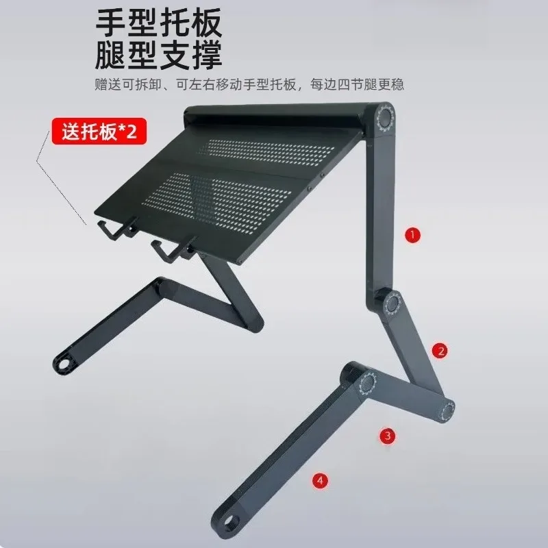 Foldable Bed Laptop Desk, Adjustable Notebook Computer Stand for Lying Down Office Work Gaming