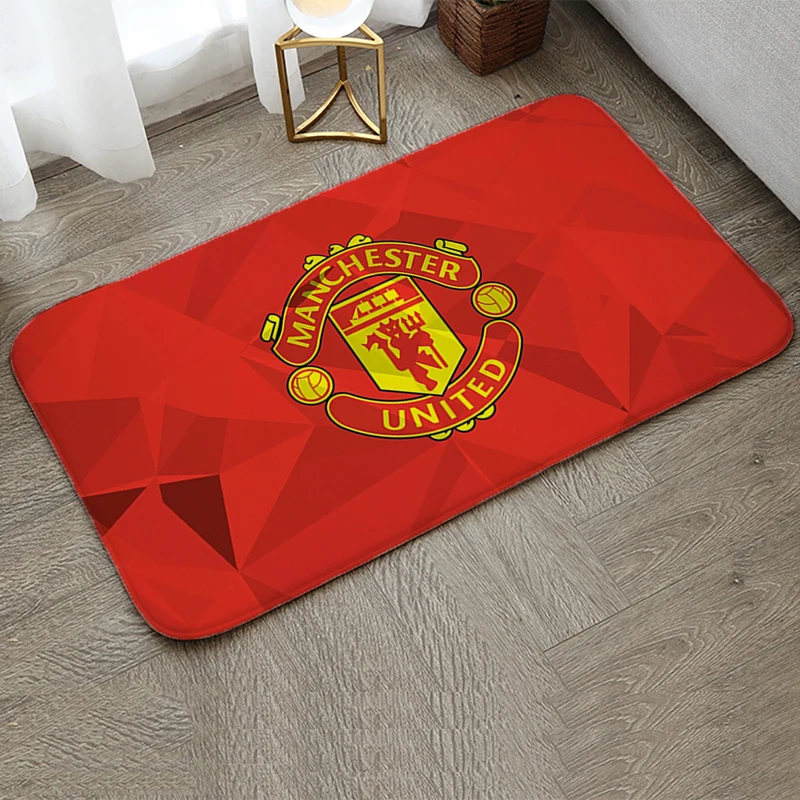 Doormat Living Room Rugs Foot Carpets Manchester United Mat Entrance Prayer Rug Floor Mats Non-slip Kitchen Decor Hallway Carpet