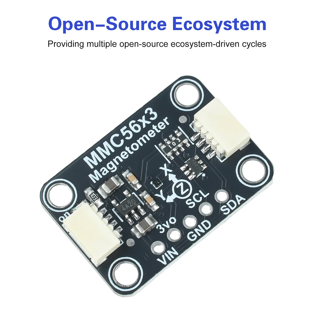 MMC5603 Triple Axis Compass Magnetometer Sensor Module Three Axis Magnetic Field Module Materiale For STEMMA QT/Qwiic