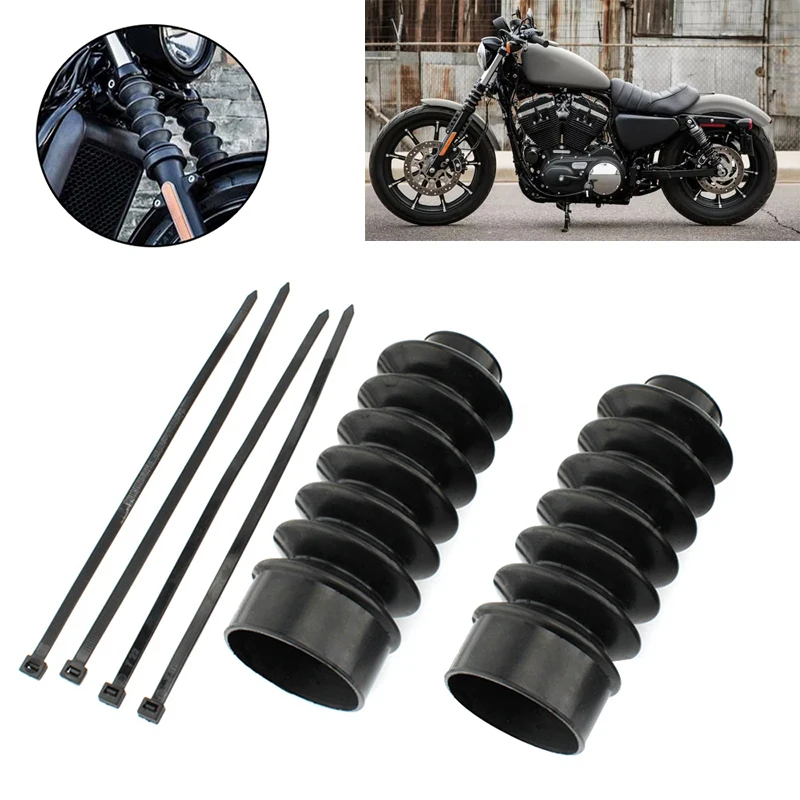 1 Paar 39mm Motorrad Vorderrad gabel Gummi manschette Stiefel Staubs chutz gatoren für Harley Fxd