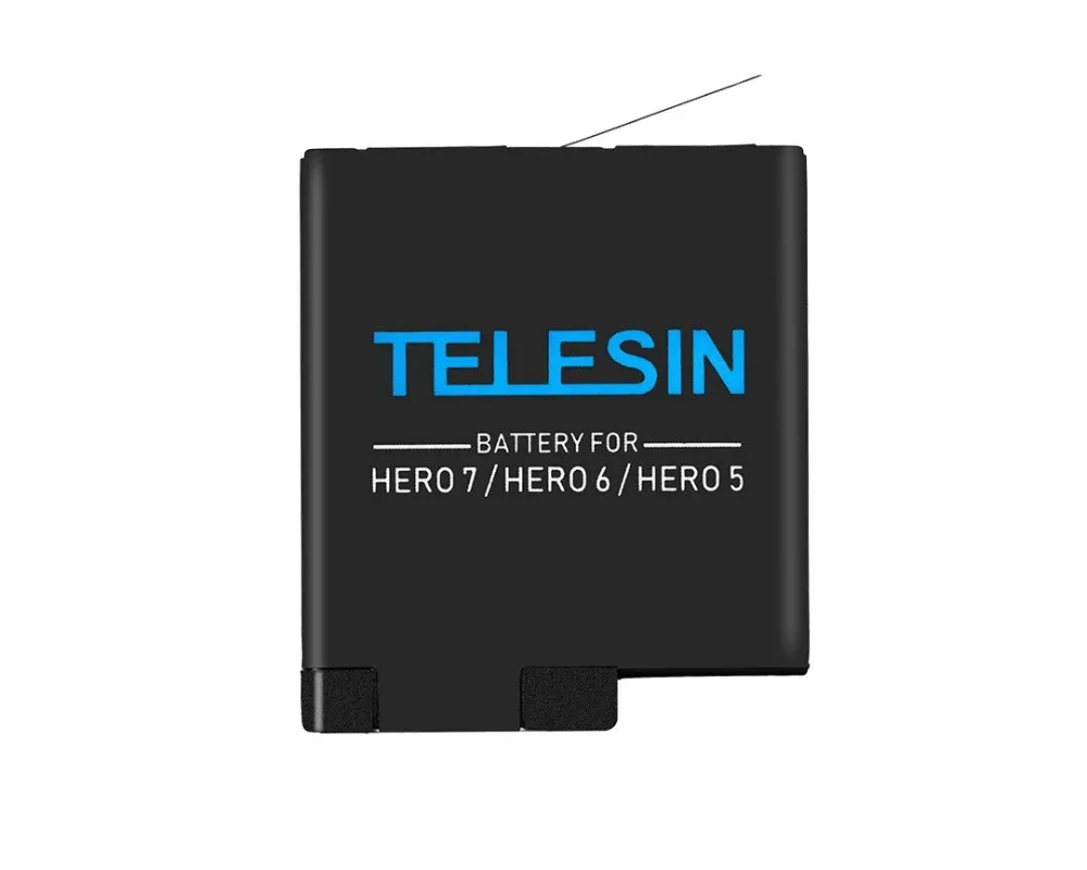 Telesin 3-Way Battery Charger and 3 Batteries Kit, Charging Storage Box With Battery for Gopro Hero 7 Black Hero 5 6