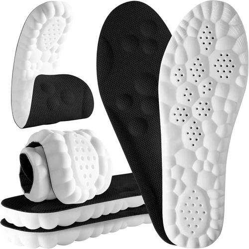 Imagen 2 del producto Plantillas 4D Cloud para Hombre y Mujer, Plantillas de Espuma Viscoelástica Suave con Absorción de Impactos para Zapatos, Botas y Zapatillas Deportivas, 1 Par/3 Pares/5 Pares/8 Pares