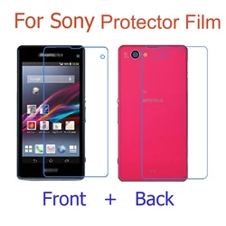 (Front+Back) HD Clear glossy+ Matte Film For Sony Xperia Z Ultra Z1 Z3 Z4 Z5 Mini Compact  Z2A Z3V Screen Protector Film