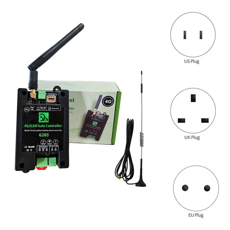 Gsm 4G Poort Opener Afstandsbediening Aan/Uit Relaisschakelaar Voor Toegangscontrole Garagedeur