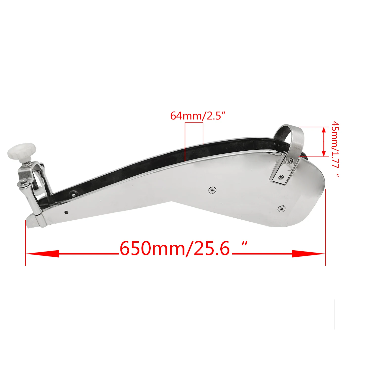 ISURE Stainless Steel Anchor Bracket 650mm Long Triangle Anchor Bracket Hardware Fittings for Anchor Boat Accessories