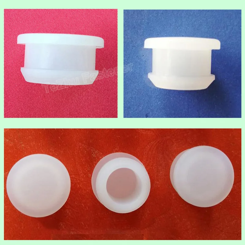 Transparent Silicone Rubber Hole Caps 2.5mm to 30mm T Type Plug Cover Snap-on Gasket Blanking End Caps Seal Stopper Solid/Hole