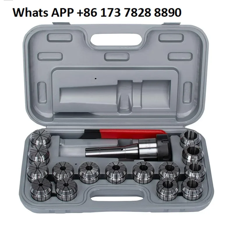 R8-ER40-7/16 Portautensili con pinza a molla ER40 Pinza da 15 pezzi in pollici con set di chiavi R8-ER40