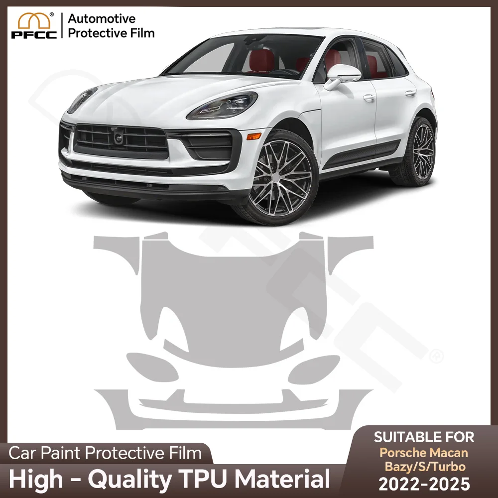 

9MIL For Porsche Macan Base S Turbo 2022-2025 Paint Protection Film Clear Bra Pre-cut PPF Car Body Anti-Scratch Resistant Cover