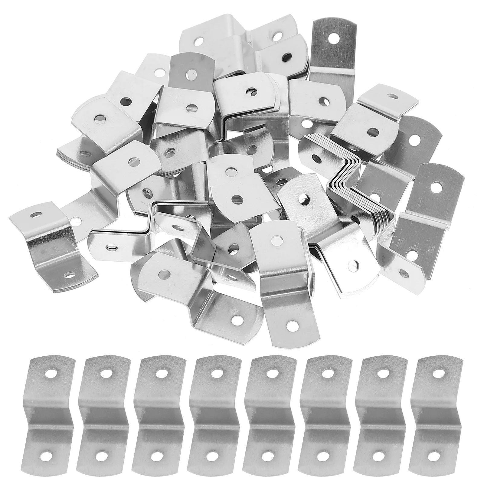 100 Pcs Z Type Office Easel Stand Picture Frame Iron Canvas Clips for Framing