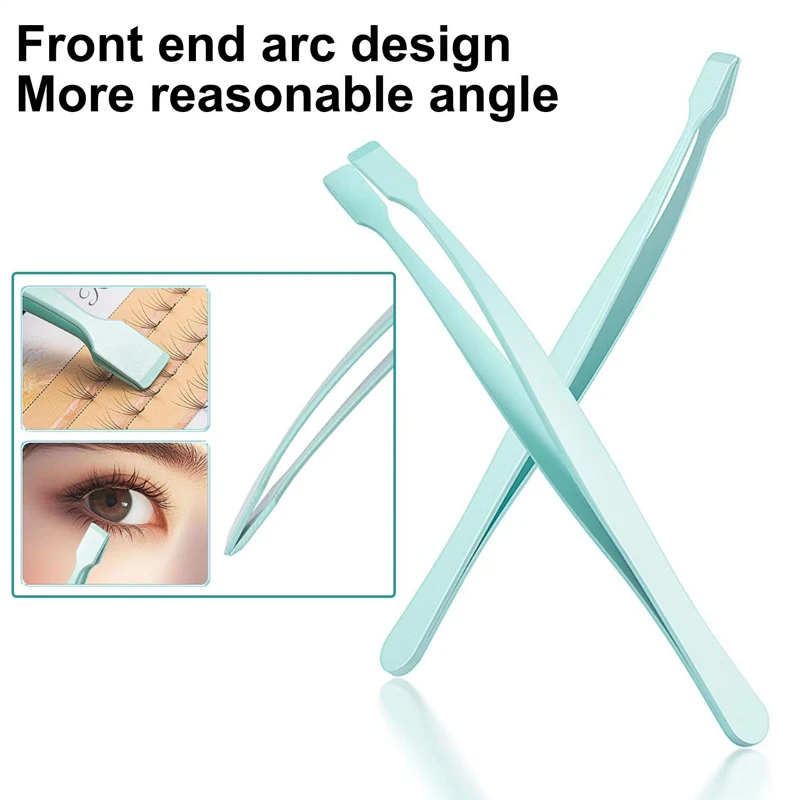 Pinzette für untere Wimpern, Wimpern-Cluster-Applikator aus Edelstahl, Wimpern-Applikator-Werkzeug für Reisen und Salons, zum Trennen – Detail 2