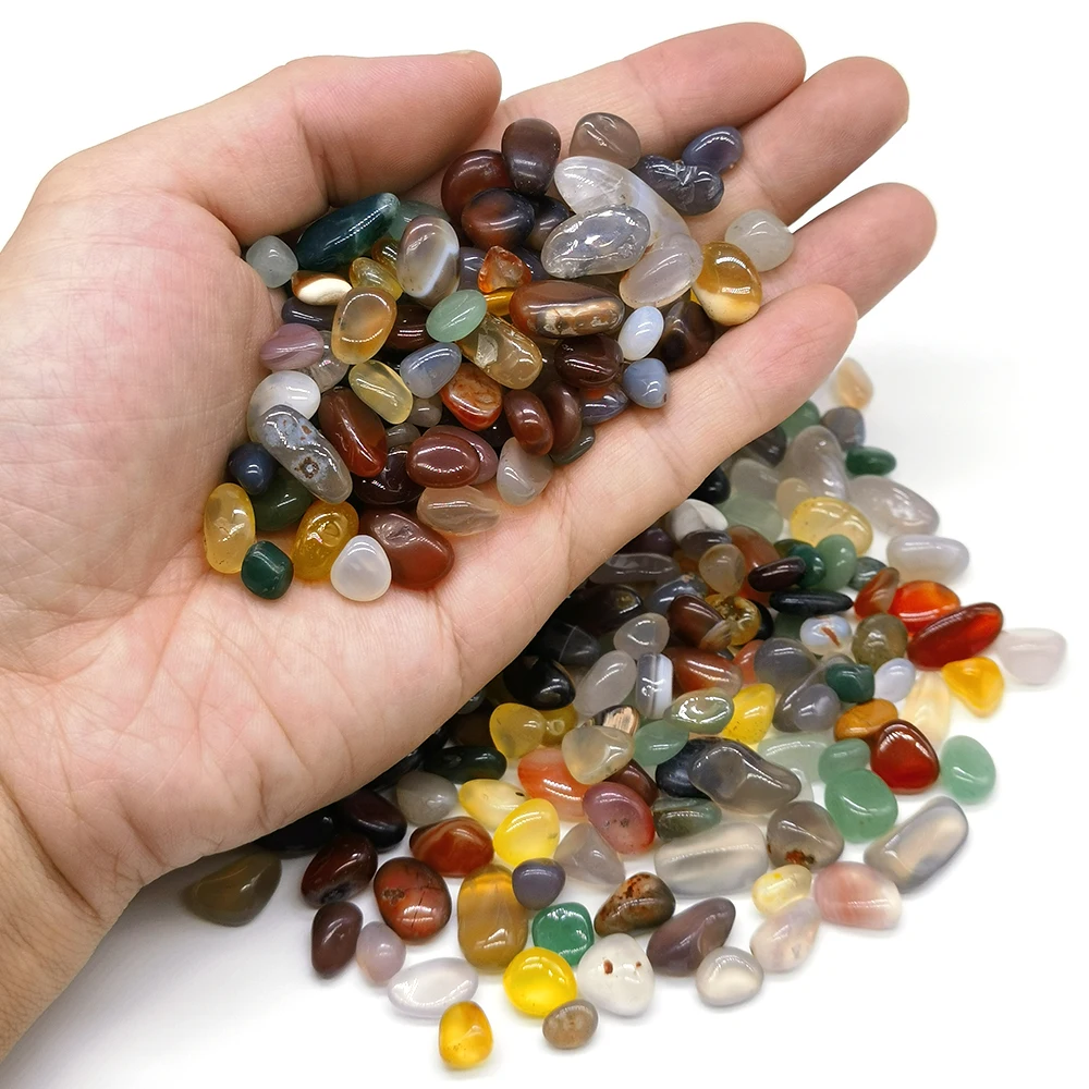 

Natural Crystal Gravel Specimen Colorful Agate Crystal Minerals Reiki Healing Specimen Gemstone Home Aquarium Decor DIY Crafts