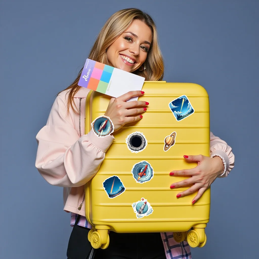 

50 шт. наклейки прочные виниловые наклейки космические наклейки наклейки астронавта для инструментов канцелярские принадлежности DIY тетради