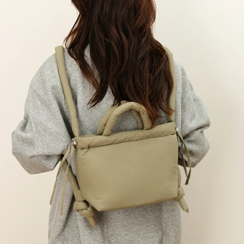 Super Cool Simple Versatile Handbags for Women 2025 Casual Hot Sale Colorful Nylon Small Square Shoulder and Crossbody Bags image 4