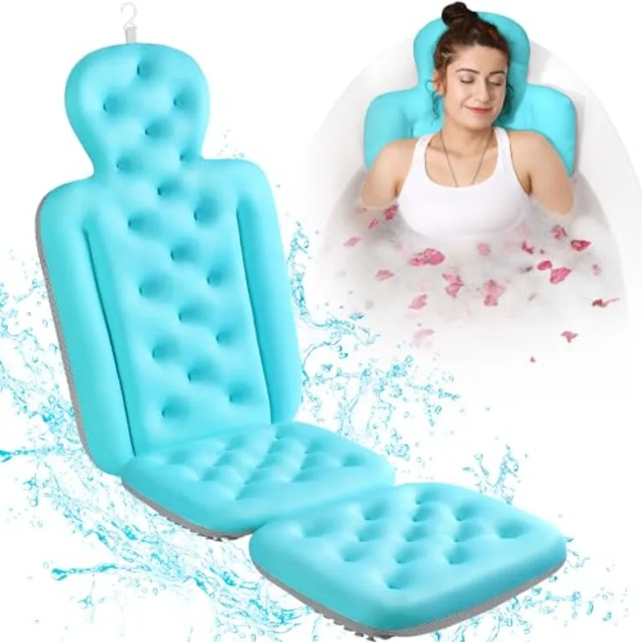 

Full Body Bath Pillow for Bathtub, Thick Bathtub Cushion, Luury Tub Pillow for Bath for Headrest Neck and Back Support