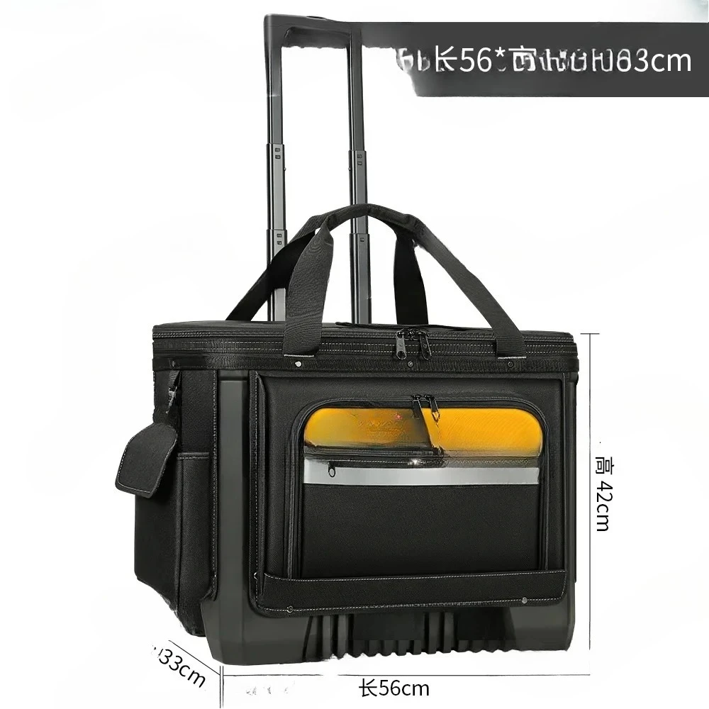 Wheeled Tool Kit, Sturdy and Durable, Pull Rod Tool Kit, Industrial Grade Portable Hand Pulled Cart