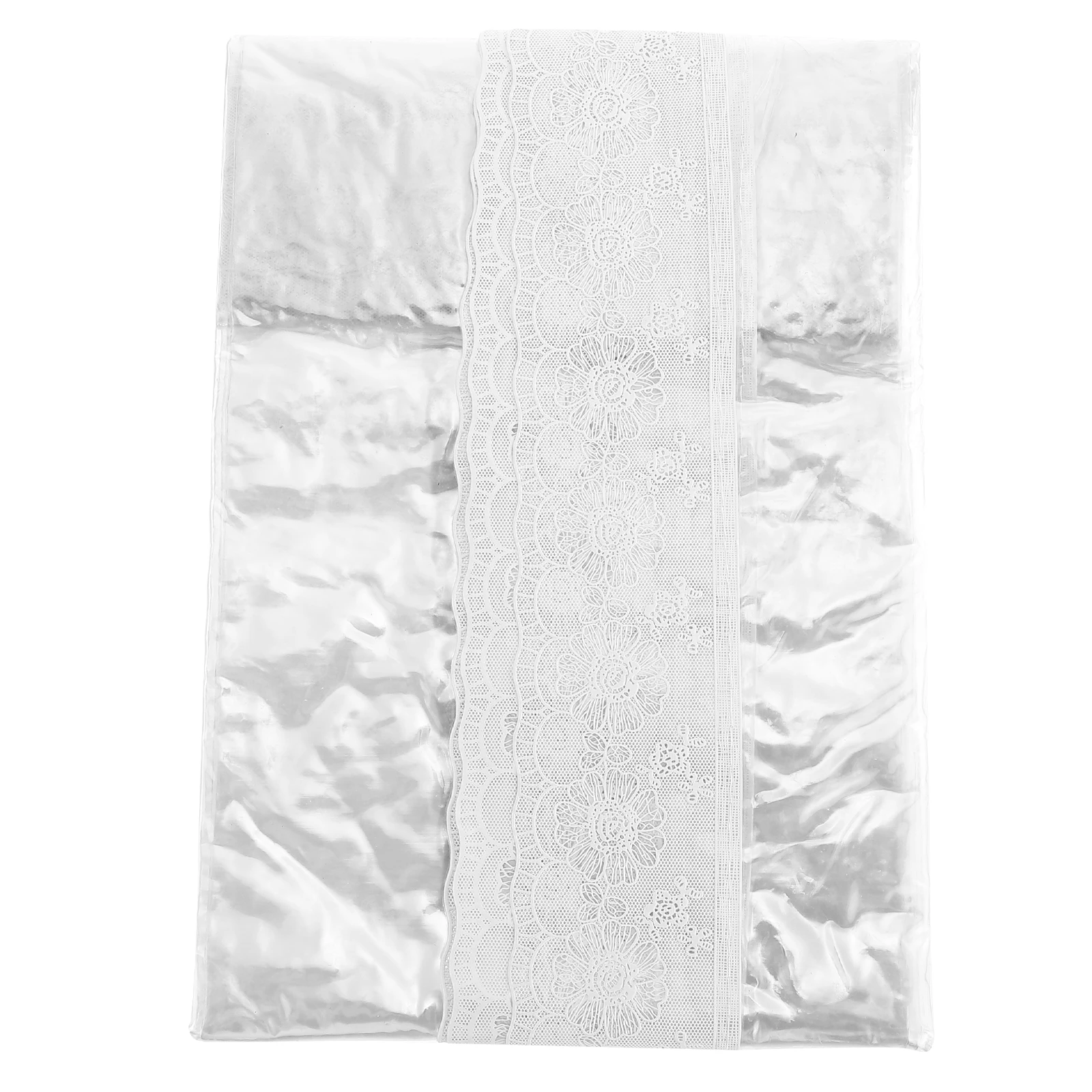 

Premium Waterproof Pvc Table Cover Stain Resistant Clear Transparent Protector For Dining Desk Oilproof Cloth With Lace