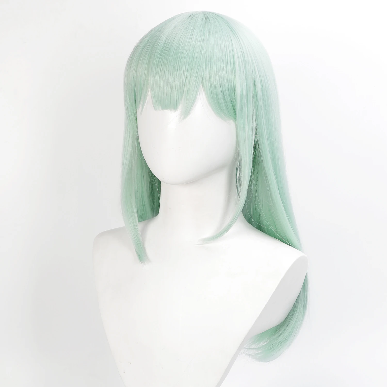 วิกผมอนิเมะ วิกคอสเพลย์ Mortis จาก Arknights × BanG Dream Ave Mujica วิกผมสำหรับเล่นเกมส์ครอสโอเวอร์ วิกผมสีเขียวใยสังเคราะห์สำหรับงานปาร์ตี้อนิเมะ