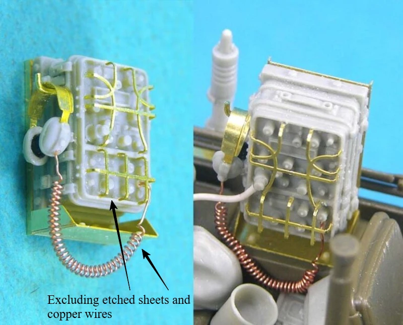 Kit ensamblado de modelo de resina fundida a escala 1/35, juego de Radio BC1306 (2 unidades), modelo de escena sin montar y sin pintar, sin Base