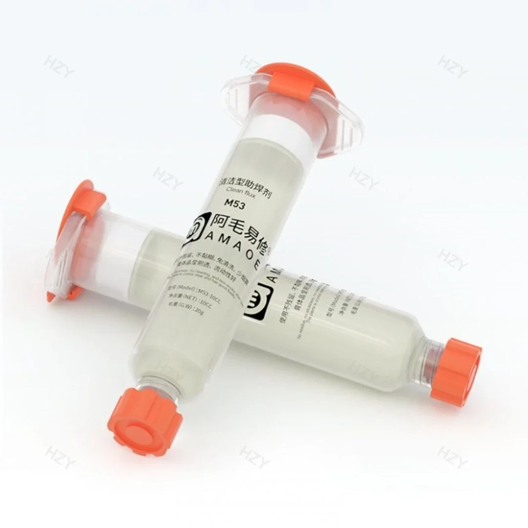 Amaoe M53 M50 10cc No Clean Smooth Flow Tracky Soldering Flux Paste Clean Flux for Mobile Phone Laptops CPU BGA  Soldering Paste