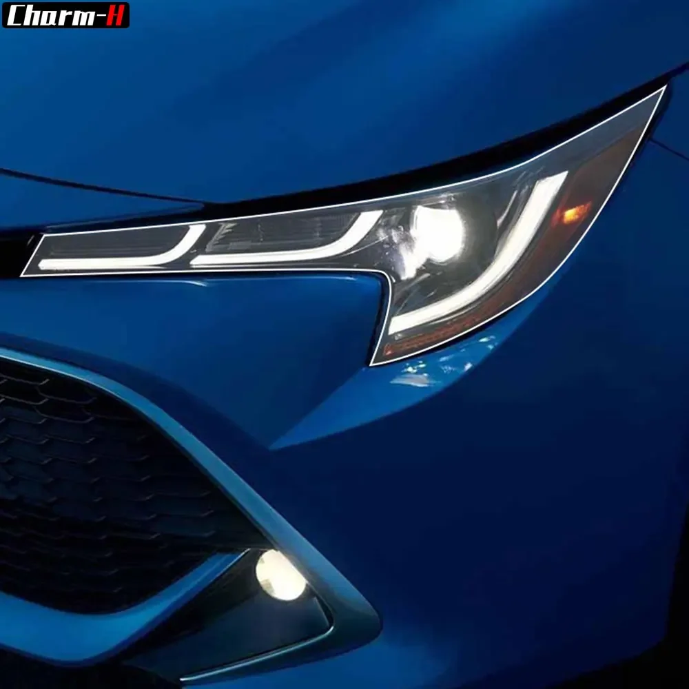 

Car Headlight Protective Film Headlamp Transparent TPU Decal Sticker For Toyota Corolla E210 2019 2020 NMS 2014-2018 Accessories